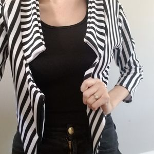 Black & White striped Jacket